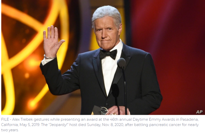  Alex Trebek, Long-Running ‘Jeopardy!’ Host, Dies at 80