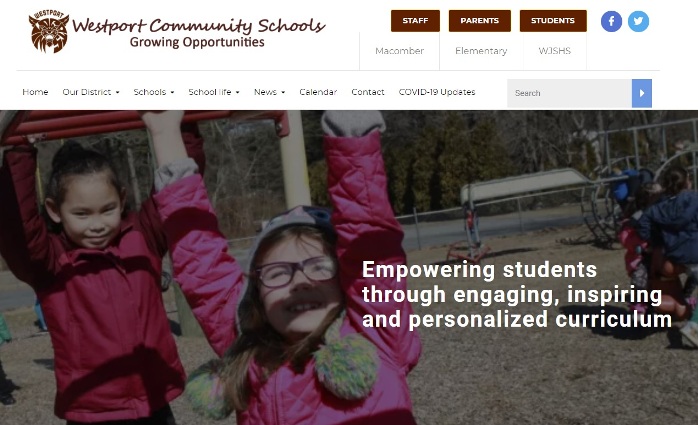  Westport Community Schools Launches New Website