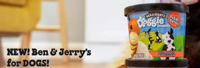  Ben & Jerry’s Frozen Treats for Dogs “Doggie Desserts”