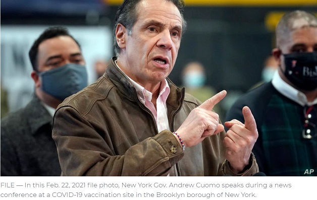  NY Governor Facing COVID Data, Sexual Harassment Allegations
