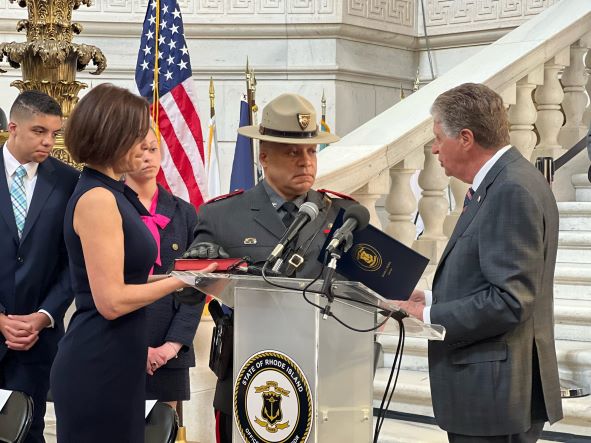  Governor McKee Swears in New Superintendent of State Police