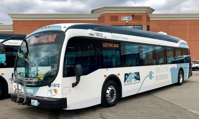  Governor McKee, RIPTA, Federal, State, and Local Officials Mark the Start of Construction on State’s First Electric Bus In-Line Charging Station