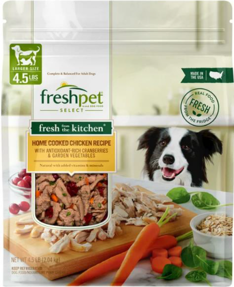  Freshpet Recalls One Lot of Dog Food