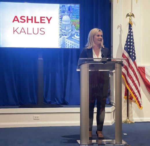  ASHLEY KALUS ACCEPTS NOMINATION FOR GOP GOVERNOR