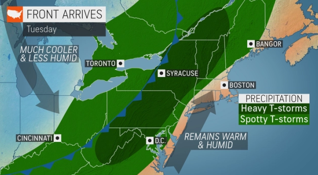  Severe thunderstorms to usher in fall-like conditions ahead of Labor Day