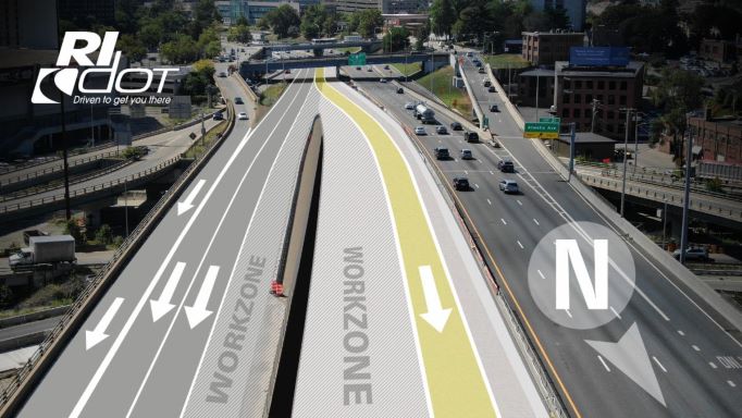  RIDOT to Begin Shifting Traffic to New Providence Viaduct Northbound Bridge on September 16