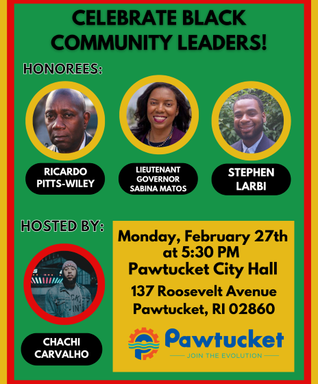  City of Pawtucket Hosts Black History Month Event Honoring Black Leaders