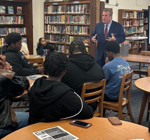  Secretary of State Amore visited Shea High School