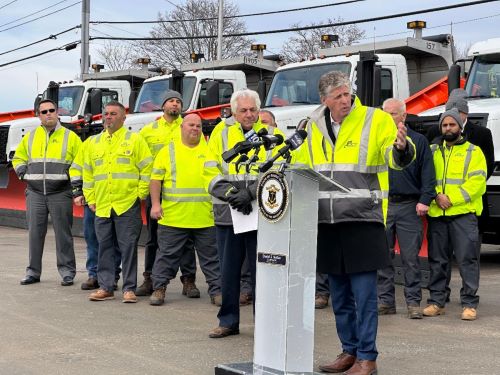  Governor McKee and RIDOT Highlight Rhode Island’s Readiness for Winter Storms with 26 New Plow Trucks