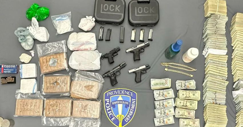  Providence Police seized $1,2 million dollars in cash, drugs and guns