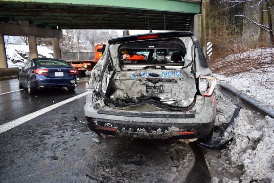  State Police Arrest Driver that Struck a Cruiser on February 13, 2024.