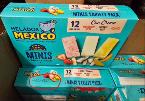  Helados Mexico Mini Cream Variety Packs Recalled