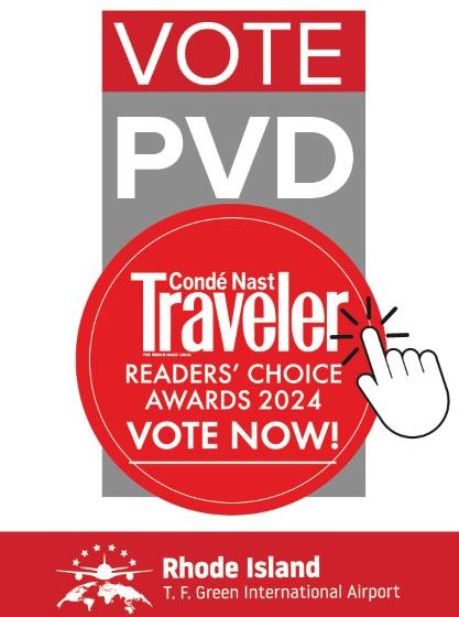  PRIZES WORTH $30,000 FOR TAKING A SHORT SURVEY. PVD is once again in the running for Best Airport in the Condé Nast Traveler Readers’ Choice Awards