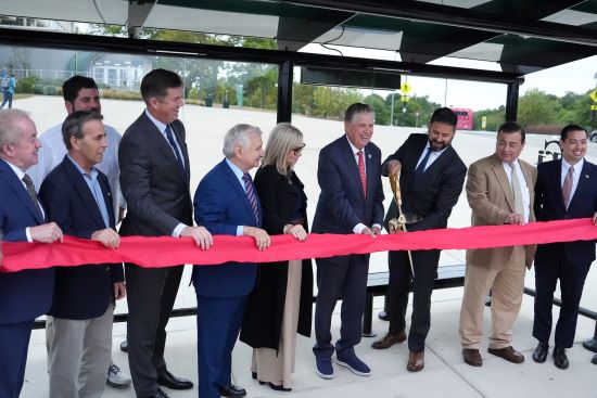  RIPTA, State, and Local Officials Celebrate Completion of Community College of Rhode Island Bus Stop Enhancement Project