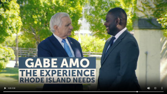  In New Amo TV Ad, Senator Reed: “I’m so proud Gabe Amo is working for us”