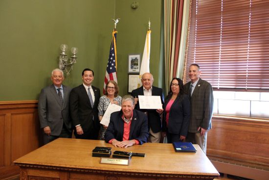  Treasurer Diossa Joins Governor McKee, Legislators Ciccone and Cortvriend, Rhode Island Infrastructure Bank, and League of Cities and Towns, in Celebrating Signing of “Resilient Rhody Infrastructure Fund” into Law