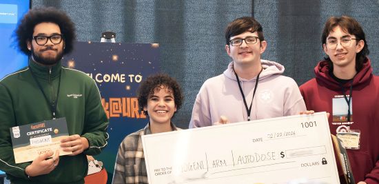  Team of RIC Students Earn Top Prize at Hack-A-Thon