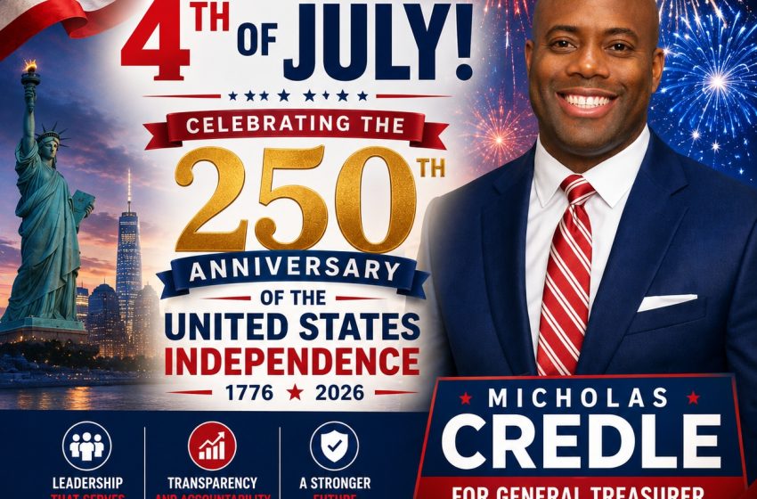  Republican Candidate, Micholas Credle for General Treasurer of RI