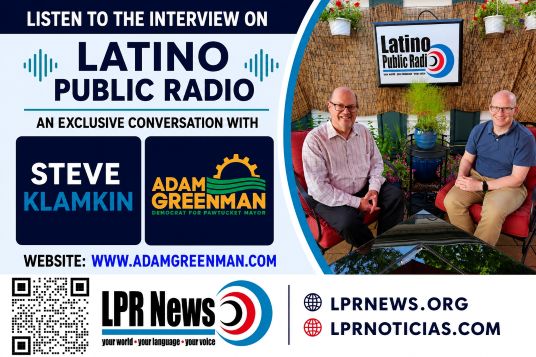  Politics 26: Steve Klamkin with Democratic candidate for Mayor of Pawtucket, Adam Greenman.