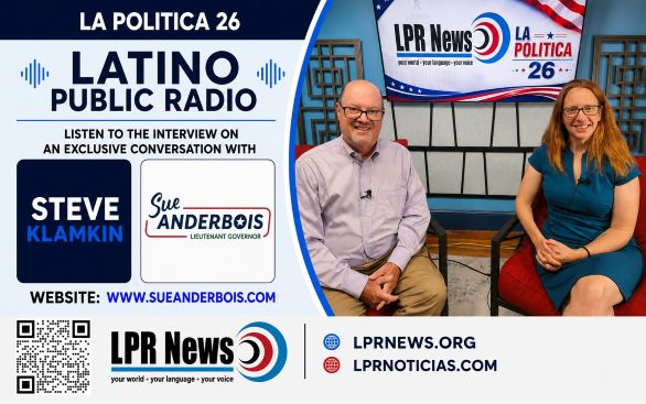  La Politica 26: Steve Klamkin with Democrat Candidate Sue AnderBois for Lt. Governor