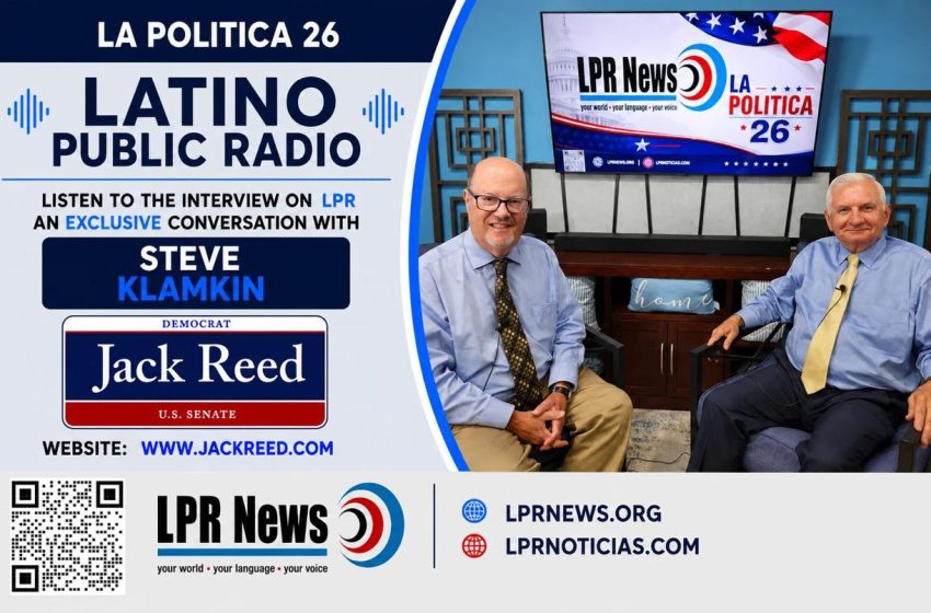  La Politica 26: Steve Klamkin with U.S. Senator Jack Reed who is seeking re-election
