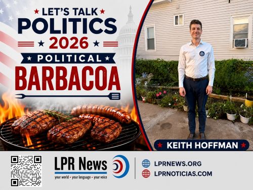  LPR’s Political Barbacoa Steve Klamkin and Paige Parks with Keith Hoffman, Candidate for Attorney General