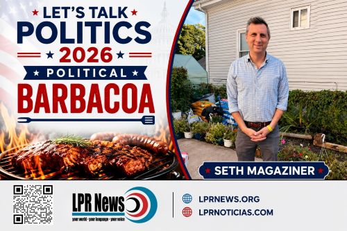  LPR’s Political Barbacoa Steve Klamkin with Seth Magaziner, U.S. Representative for Rhode Island’s 2nd Congressional District