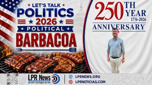  LPR’s Political Barbacoa Steve Klamkin and Cortney Nicolato with Joseph Solomon, Jr., Candidate for Attorney General